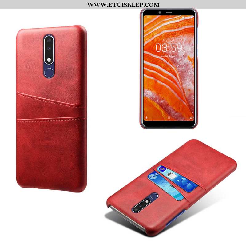 Futerał Nokia 3.1 Plus Ochraniacz Telefon Komórkowy Etui Karta Brązowy Tanie