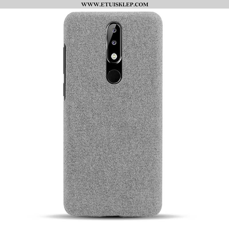 Futerał Nokia 5.1 Plus Ochraniacz Płótno Lekkie Telefon Komórkowy Czerwony Etui Dyskont