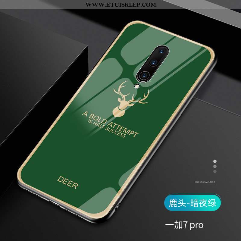 Futerał Oneplus 7 Pro Cienkie Szkło Telefon Komórkowy Zakochani Super Zielony Osobowość Sklep