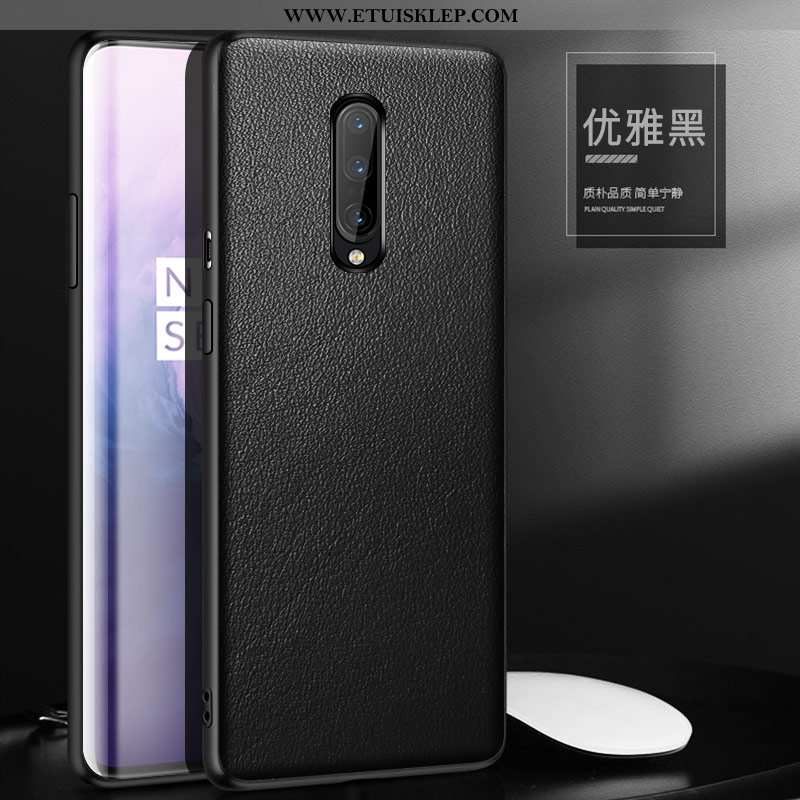 Futerał Oneplus 7 Pro Trendy All Inclusive Osobowość Skórzane Etui Telefon Komórkowy Czerwony Górna 