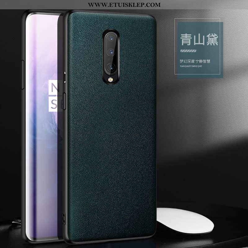 Futerał Oneplus 7 Pro Trendy All Inclusive Osobowość Skórzane Etui Telefon Komórkowy Czerwony Górna 