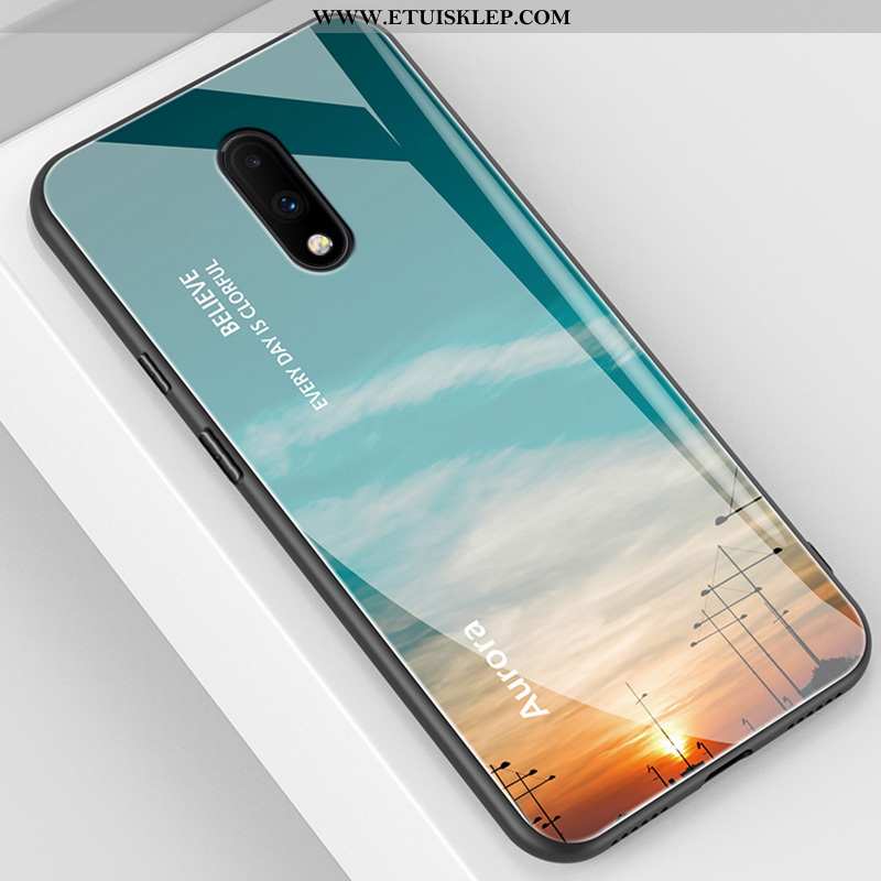 Futerał Oneplus 7 Szkło Telefon Komórkowy Silikonowe Czerwony Netto Cienkie Anti-fall Tani