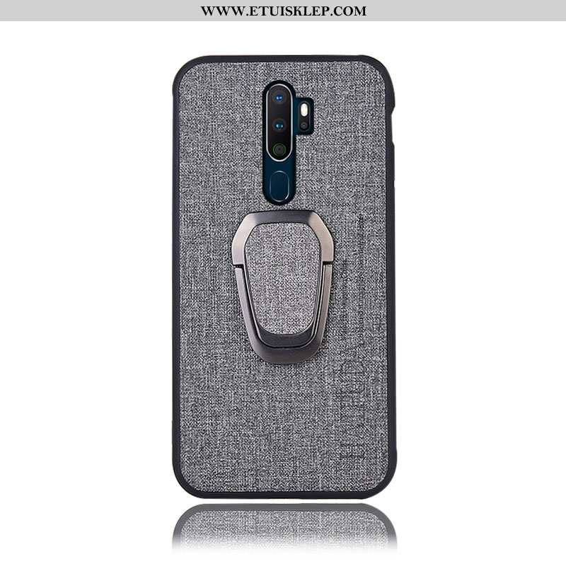 Futerał Oppo A9 2020 Ochraniacz Etui Szary Wspornik Anti-fall Tylna Pokrywa Tani