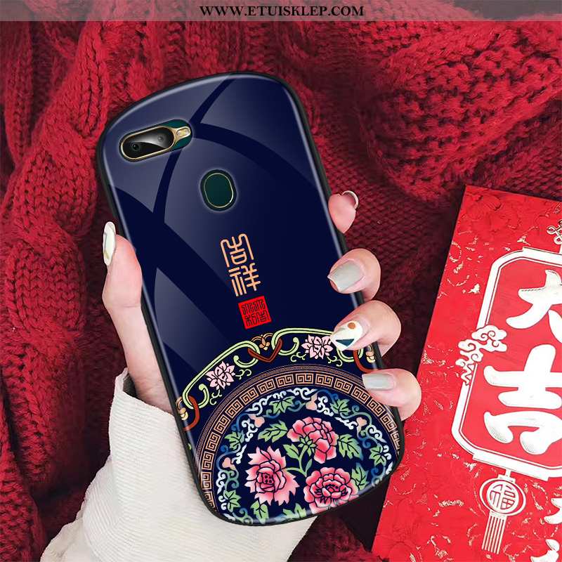 Futerał Oppo Ax7 Kreatywne Okrągła Telefon Komórkowy Chiński Styl Szkło Pałac Osobowość Sklep
