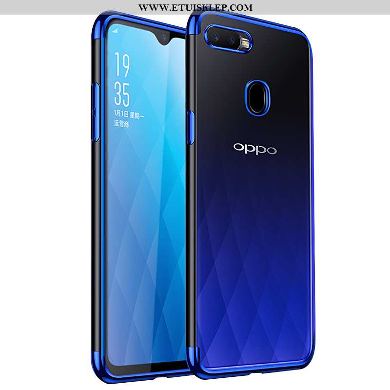 Futerał Oppo Ax7 Trendy Niebieski Przezroczysty Anti-fall Silikonowe All Inclusive Kupię