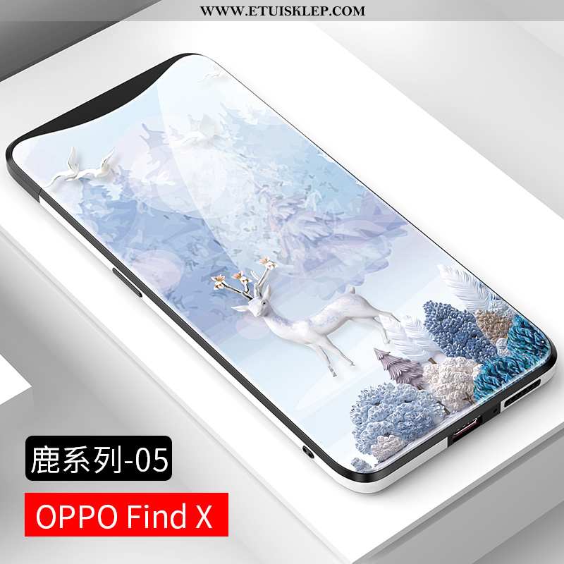 Futerał Oppo Find X Moda Cienkie Ochraniacz Lekkie Kreatywne Etui Szkło Na Sprzedaż