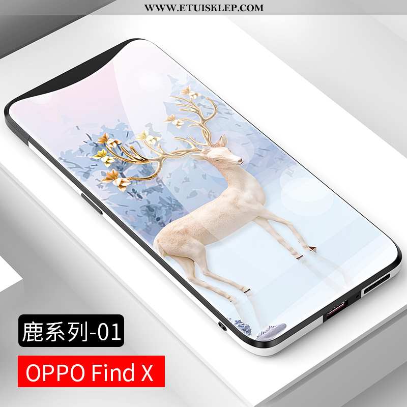 Futerał Oppo Find X Moda Cienkie Ochraniacz Lekkie Kreatywne Etui Szkło Na Sprzedaż