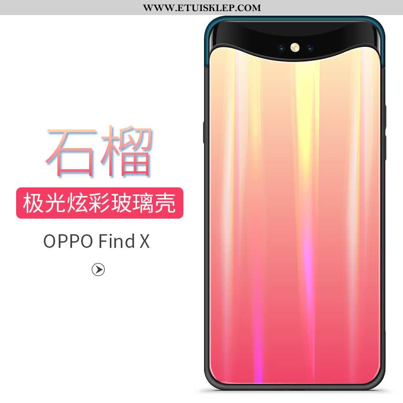 Futerał Oppo Find X Trendy Każdego Dnia Gradient Czerwony Telefon Komórkowy Anti-fall Na Sprzedaż