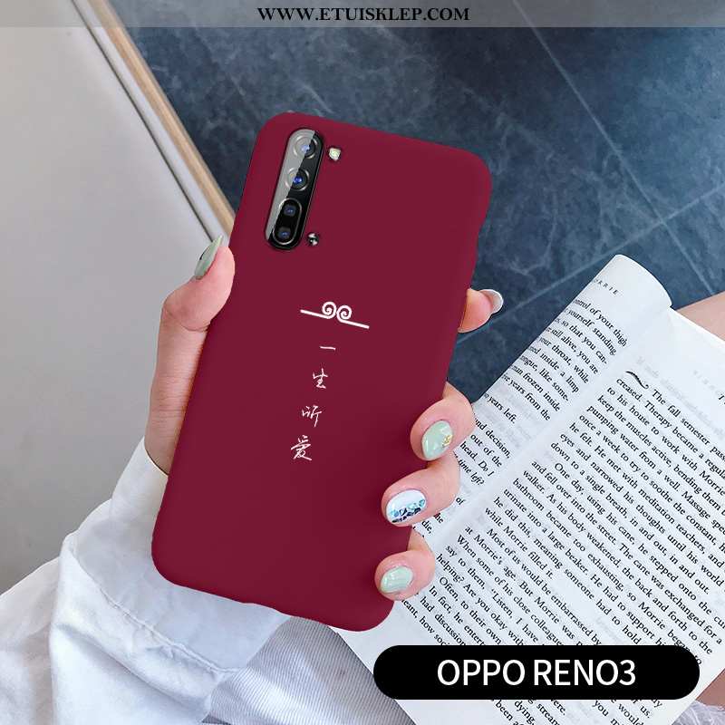 Futerał Oppo Reno 3 Ochraniacz Niebieski Anti-fall Zakochani Silikonowe Trendy Tanie