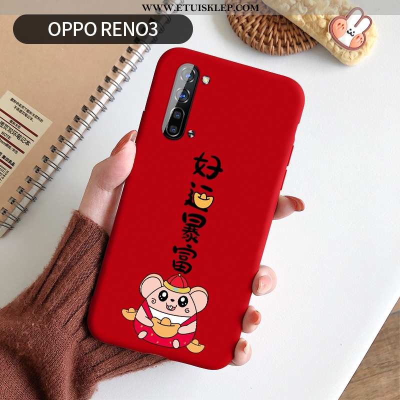 Futerał Oppo Reno 3 Osobowość Ochraniacz Silikonowe Anti-fall Etui All Inclusive Na Sprzedaż