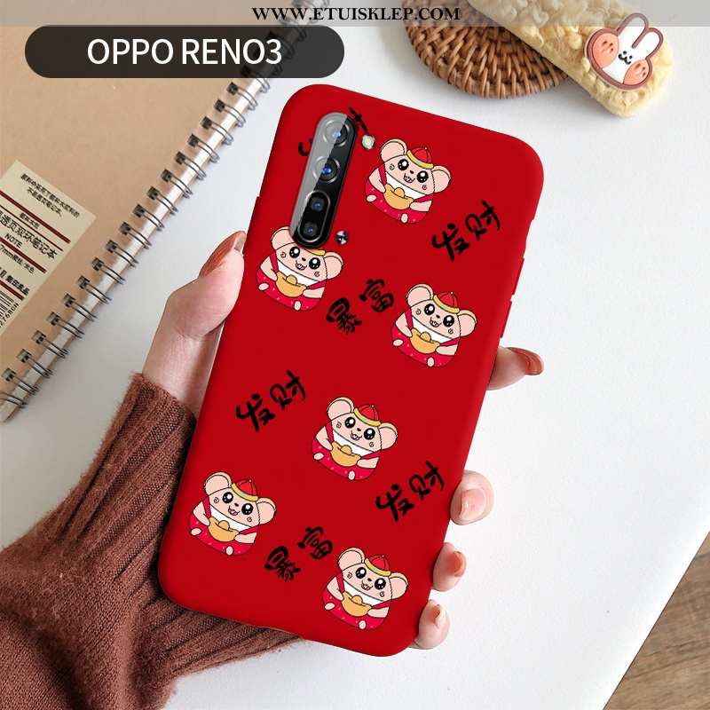 Futerał Oppo Reno 3 Osobowość Ochraniacz Silikonowe Anti-fall Etui All Inclusive Na Sprzedaż