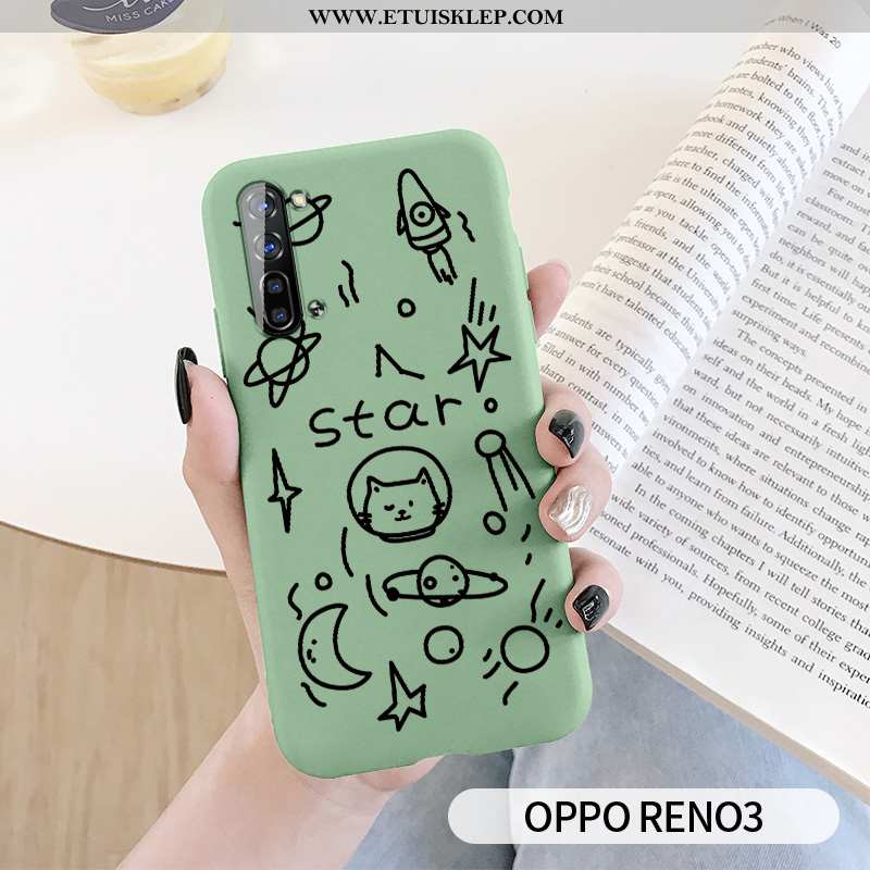 Futerał Oppo Reno 3 Osobowość Silikonowe Gwiazda Zielony Telefon Komórkowy Czerwony Netto Kupię