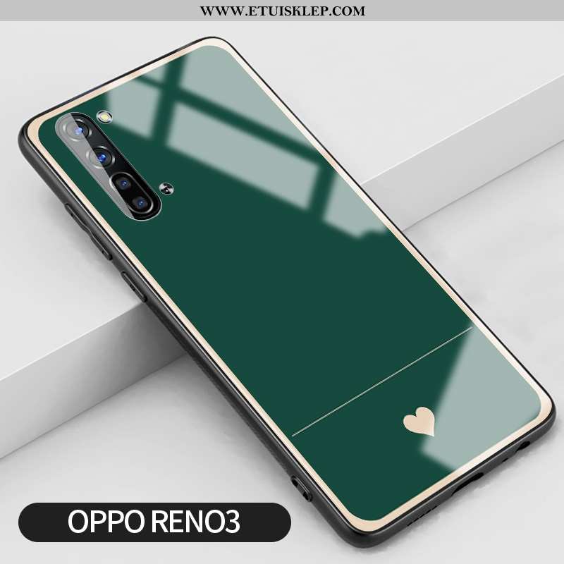 Futerał Oppo Reno 3 Silikonowe Mały Telefon Komórkowy Proste Lustro Miłość Szkło Kup