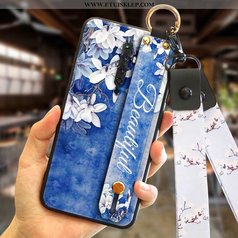 Futerał Oppo Reno2 Z Silikonowe Miękki Etui Telefon Komórkowy Niebieski Wisząca Szyja Sprzedam