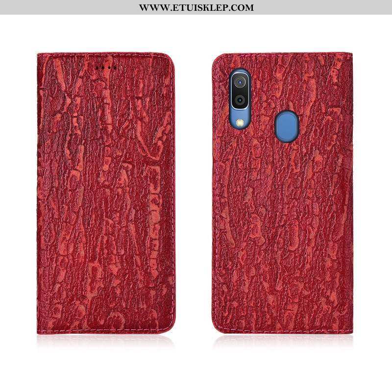 Futerał Samsung Galaxy A20e Silikonowe Anti-fall Klapa Telefon Komórkowy Czerwony Etui Gwiazda Kup