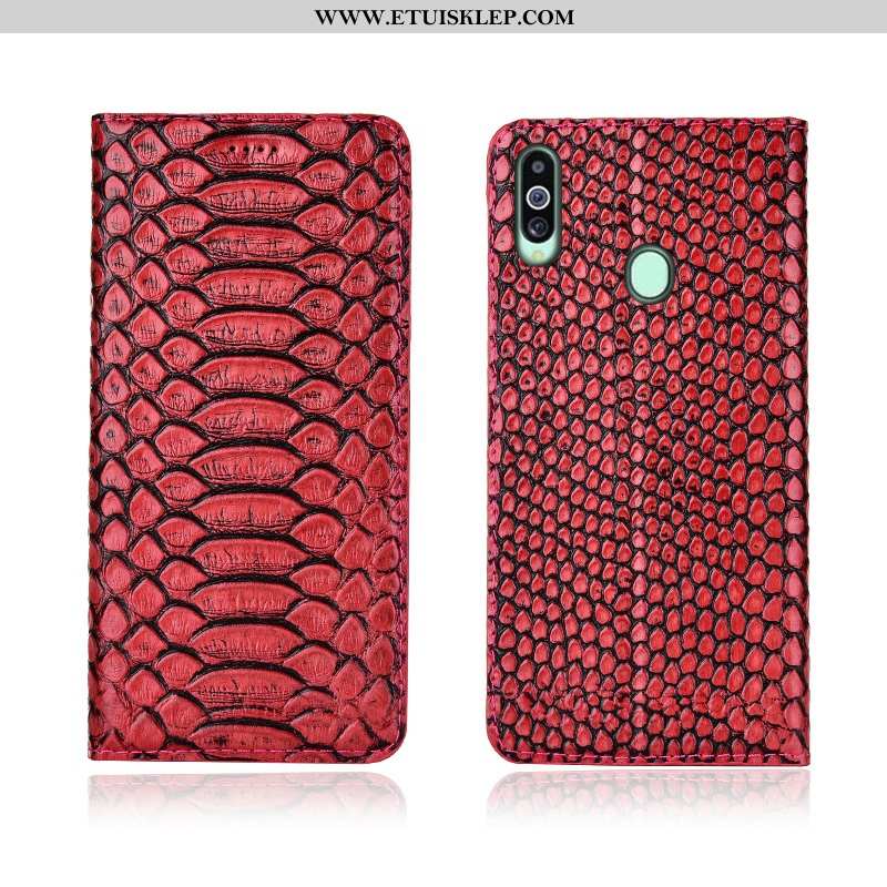Futerał Samsung Galaxy A20s Prawdziwa Skóra Czarny Ochraniacz Nubuku Telefon Komórkowy Gwiazda Dysko