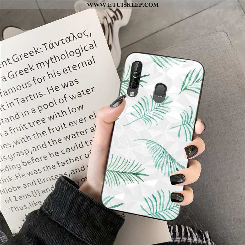 Futerał Samsung Galaxy A40s Wzór Świeży Mały Telefon Komórkowy Kwiaty Zielony Etui Tanie