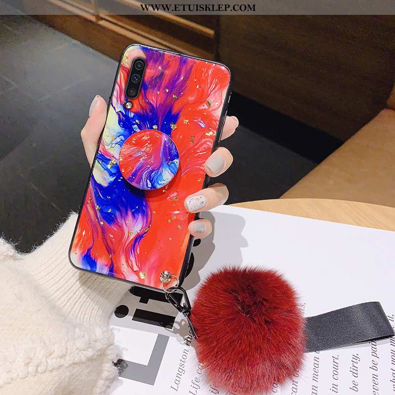 Futerał Samsung Galaxy A50 Trendy Gwiazda Anti-fall Czerwony Netto Telefon Komórkowy Moda Etui Kupię