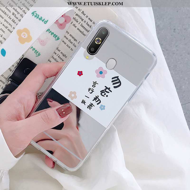 Futerał Samsung Galaxy A8s Miękki Kwiaty Biały Telefon Komórkowy Etui Gwiazda Kupię