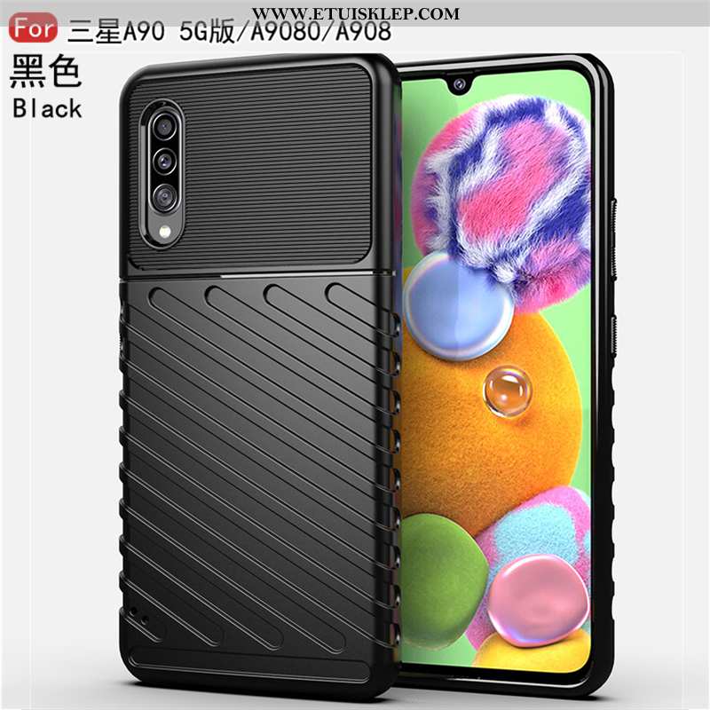 Futerał Samsung Galaxy A90 5g Cienkie Etui Gwiazda All Inclusive Ciemno Niebieski Anti-fall Sklep