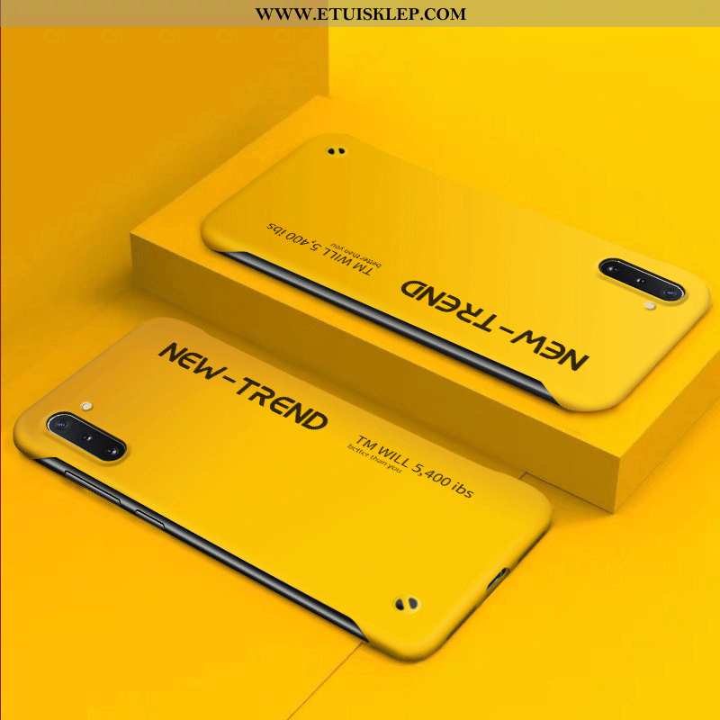 Futerał Samsung Galaxy Note 10 Nubuku Anti-fall Żółty Jednolity Kolor Granica Cienkie Kup