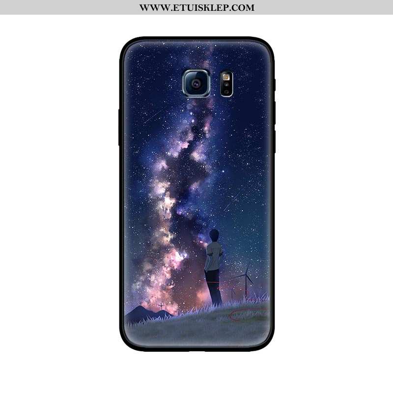 Futerał Samsung Galaxy S6 Edge Nubuku Czarny Anti-fall Piękny Ochraniacz Etui Gwiazda Kup