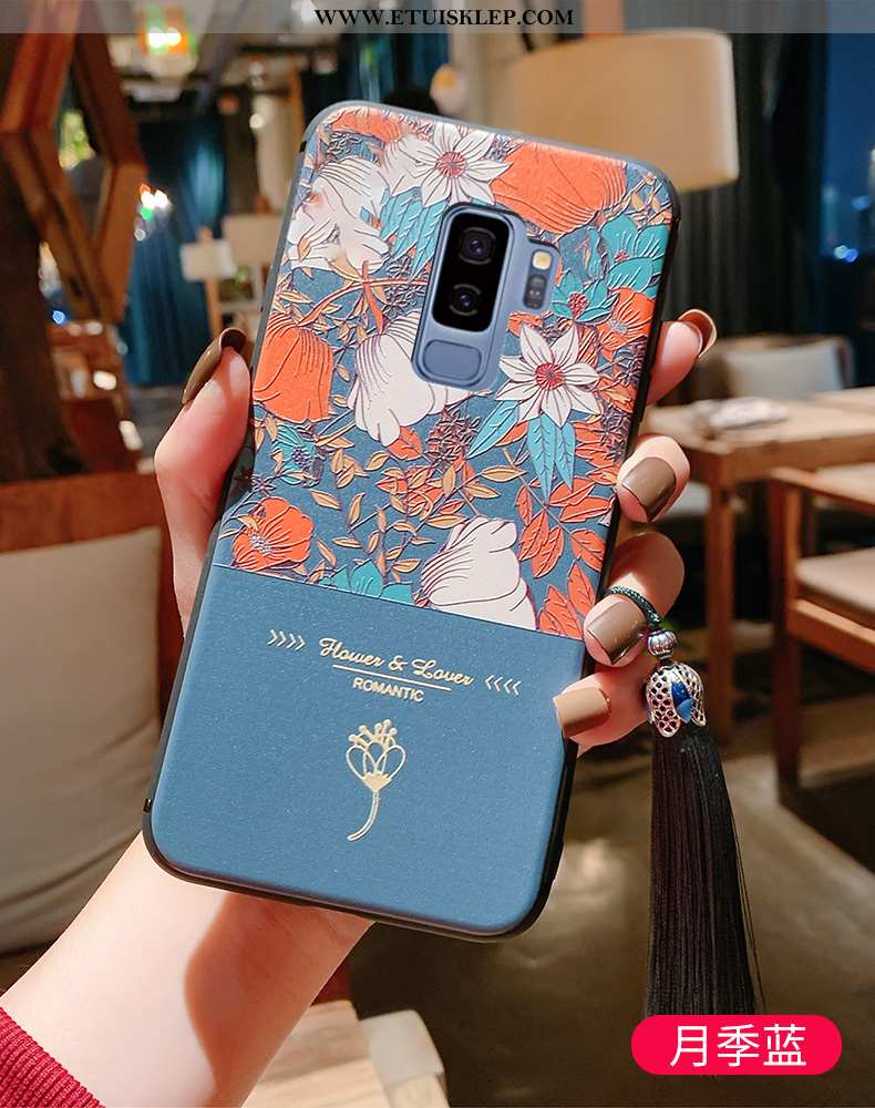 Futerał Samsung Galaxy S9+ Cienkie Chiński Styl Niebieski All Inclusive Vintage Anti-fall Etui Kup
