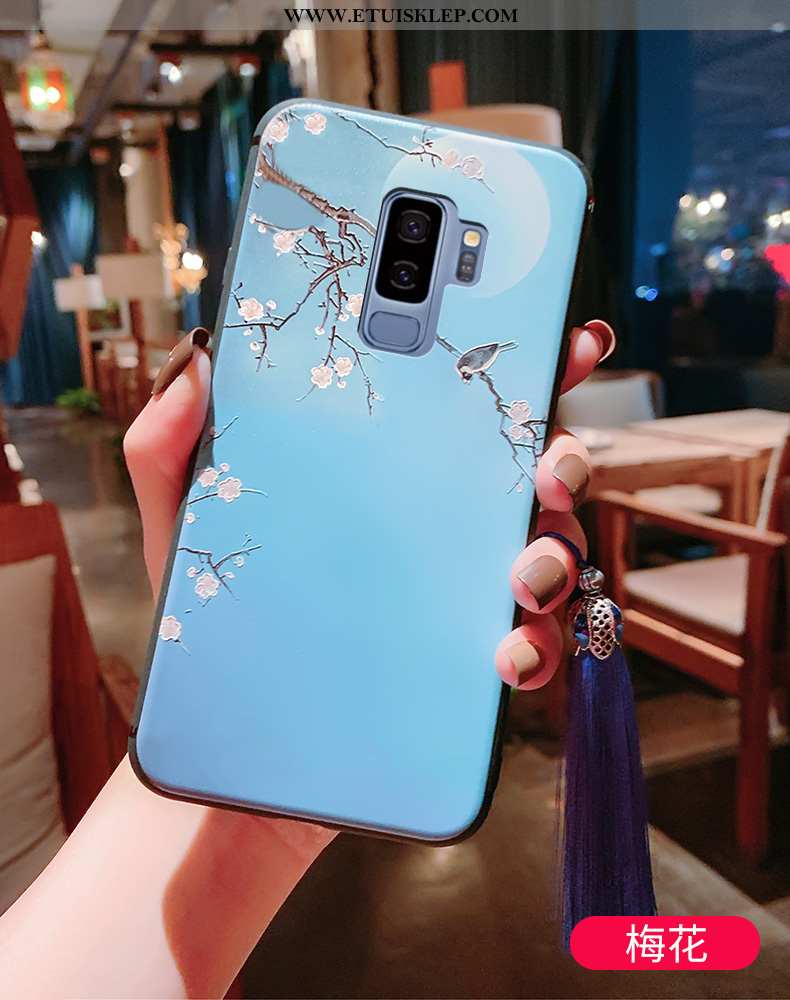 Futerał Samsung Galaxy S9+ Cienkie Chiński Styl Niebieski All Inclusive Vintage Anti-fall Etui Kup