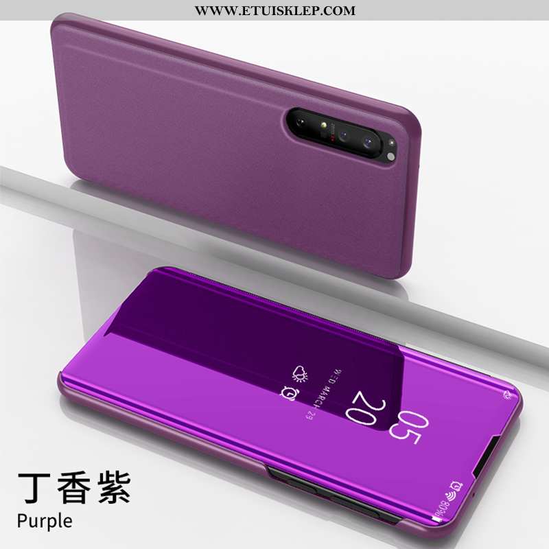 Futerał Sony Xperia 1 Ii Trendy Anti-fall Lustro Skórzane Etui Czarny All Inclusive Oferta