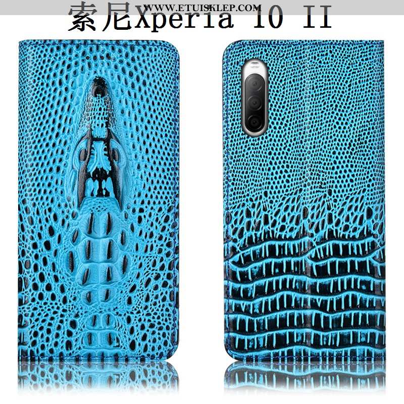 Futerał Sony Xperia 10 Ii Ochraniacz Krokodyl Telefon Komórkowy Obudowa Khaki Anti-fall Sklep
