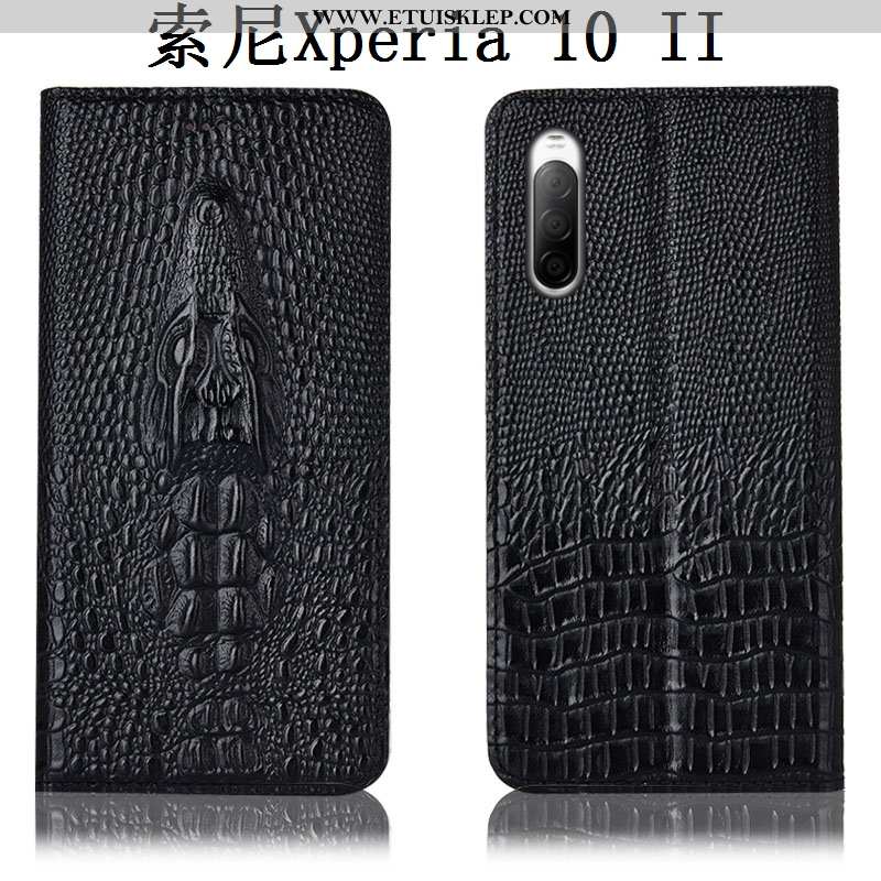 Futerał Sony Xperia 10 Ii Ochraniacz Krokodyl Telefon Komórkowy Obudowa Khaki Anti-fall Sklep