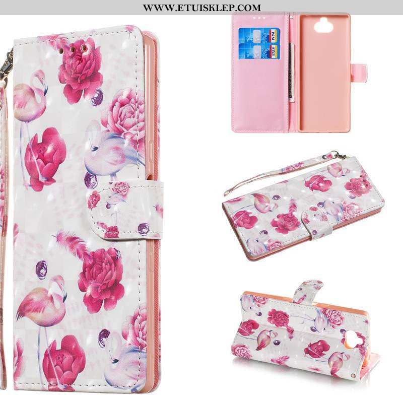 Futerał Sony Xperia 10 Piękny Różowe Etui Skórzane Kolor Telefon Komórkowy Na Sprzedaż