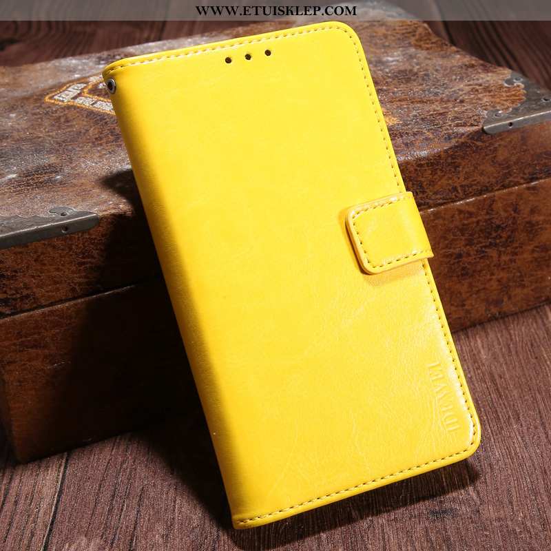 Futerał Sony Xperia Xa1 Ochraniacz Obudowa Portfel Telefon Komórkowy Etui Żółty Dyskont