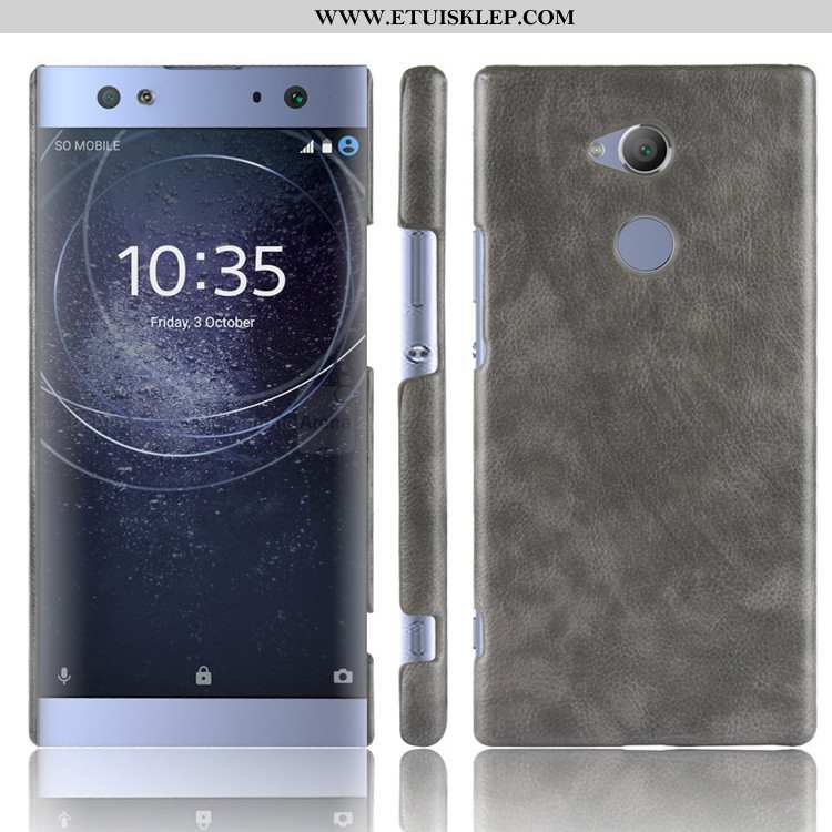 Futerał Sony Xperia Xa2 Ochraniacz Litchi Wzór Etui Trudno Telefon Komórkowy Online