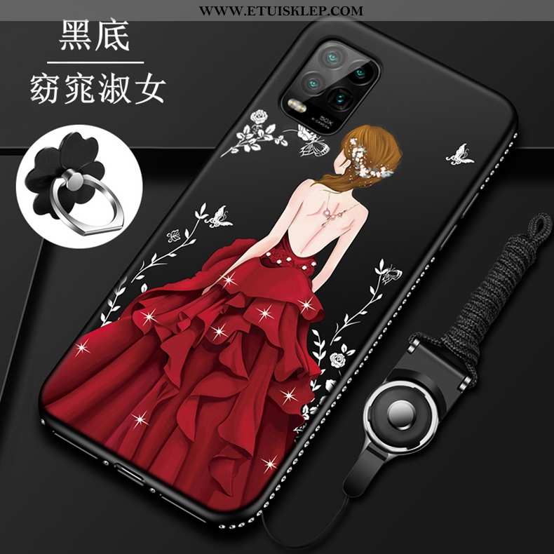 Futerał Xiaomi Mi 10 Lite Miękki Etui Telefon Komórkowy Czerwony Netto Młodzież Ochraniacz Osobowość