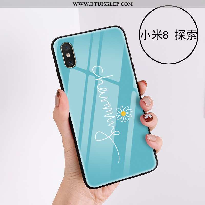 Futerał Xiaomi Mi 8 Pro Piękny Telefon Komórkowy Różowe Szkło Młodzież Kwiatowa Sklep