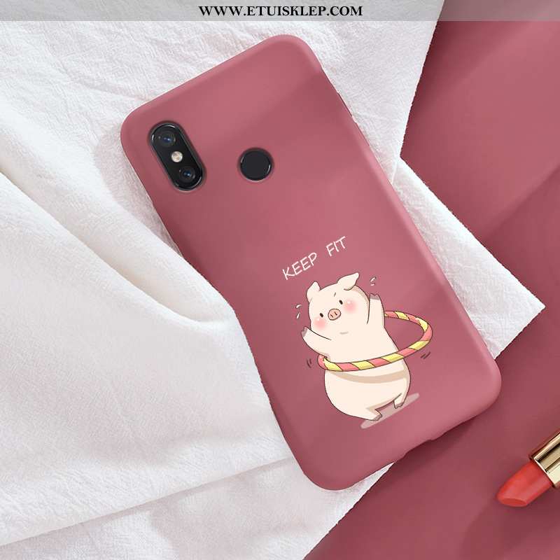 Futerał Xiaomi Mi 8 Wzór Czerwony Netto Nubuku Młodzież Zakochani Piękny Mały Kup