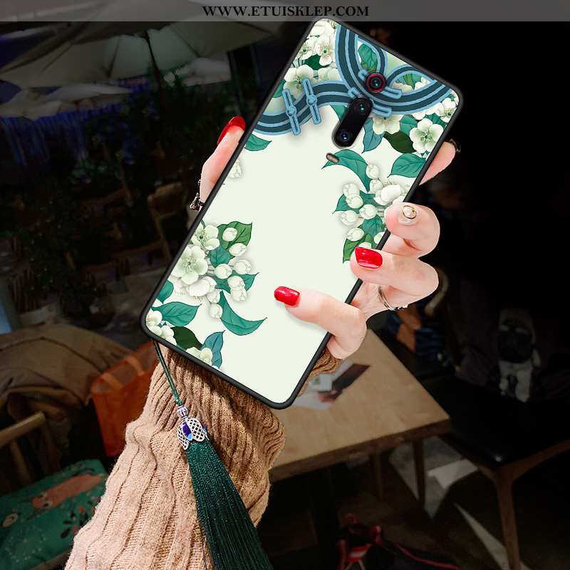 Futerał Xiaomi Mi 9t Pro Silikonowe Etui Zielony Telefon Komórkowy Kwiaty Nubuku Osobowość Sklep