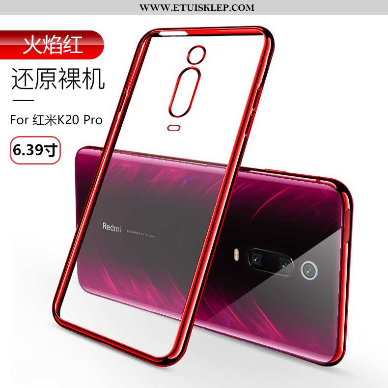 Futerał Xiaomi Mi 9t Pro Super Przezroczysty Kreatywne Silikonowe Etui Czerwony All Inclusive Tani