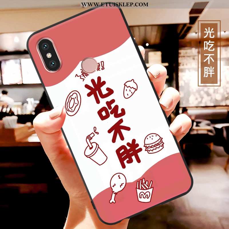 Futerał Xiaomi Mi A2 Lite Kreskówka Miękki Telefon Komórkowy Czerwony Etui Anti-fall Sklep