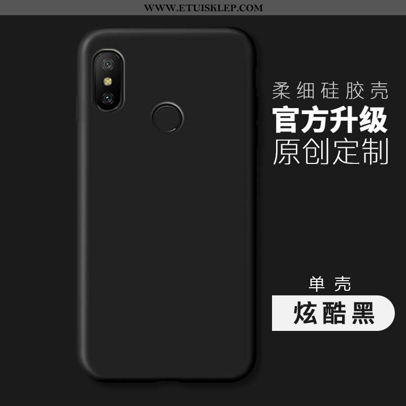 Futerał Xiaomi Mi A2 Lite Silikonowe Jednolity Kolor Telefon Komórkowy Miękki Anti-fall Różowe Sprze