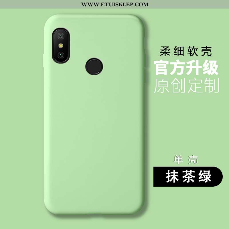 Futerał Xiaomi Mi A2 Lite Silikonowe Jednolity Kolor Telefon Komórkowy Miękki Anti-fall Różowe Sprze
