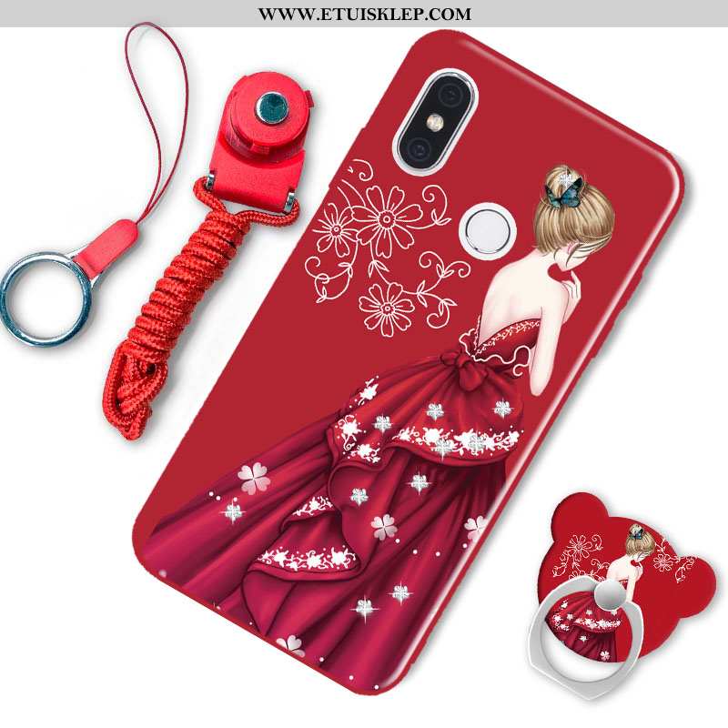 Futerał Xiaomi Mi A2 Osobowość Mały Moda Telefon Komórkowy Chłodzenie Czerwony Netto Tani