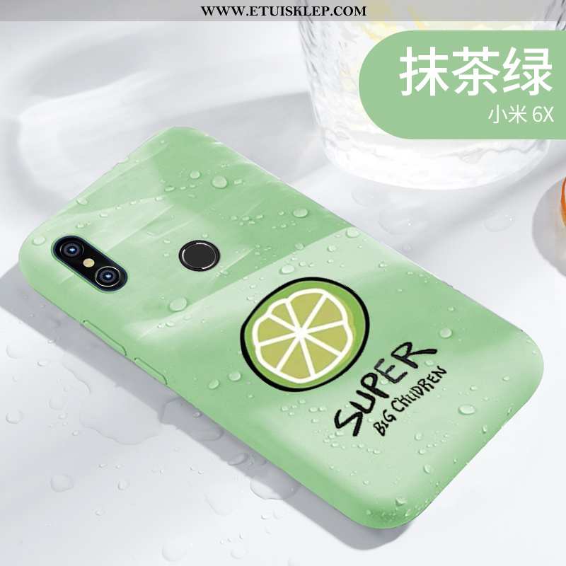 Futerał Xiaomi Mi A2 Osobowość Nubuku Zielony Miękki Filmy Telefon Komórkowy Sklep