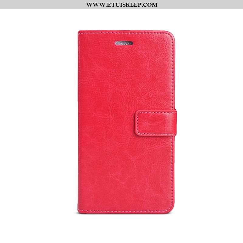 Futerał Xiaomi Mi A2 Skórzane Etui Obudowa Czerwony Karta Telefon Komórkowy Mały Kupię