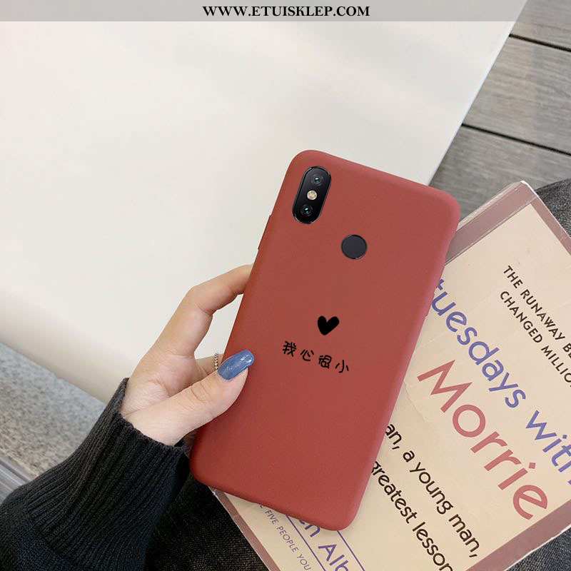 Futerał Xiaomi Mi Max 3 Nubuku Mały Trendy Zakochani Etui Anti-fall Czerwony Netto Sklep