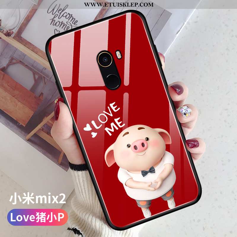 Futerał Xiaomi Mi Mix 2 Silikonowe Telefon Komórkowy Etui Piękny Różowe Kreatywne Czerwony Netto Ofe