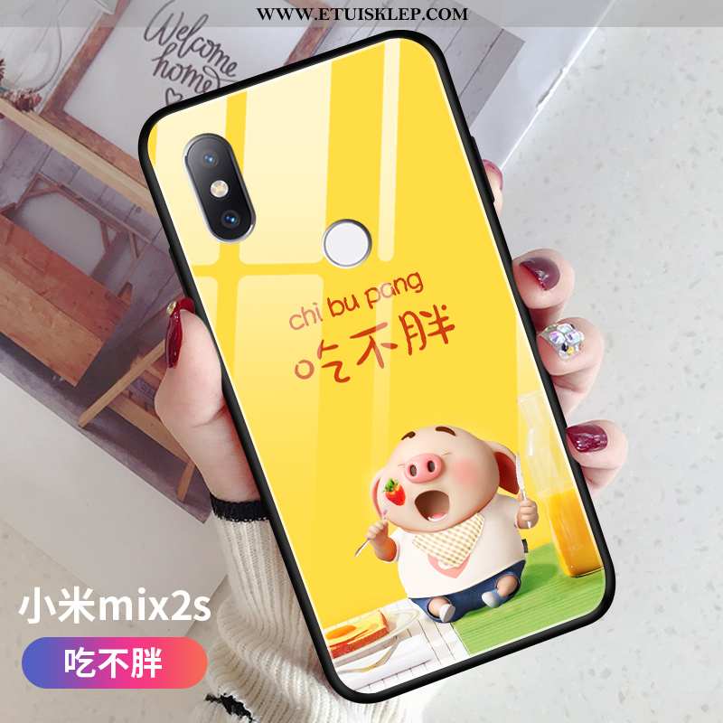 Futerał Xiaomi Mi Mix 2s Kreatywne Ochraniacz Silikonowe Żółty Etui Szkło Miękki Kup