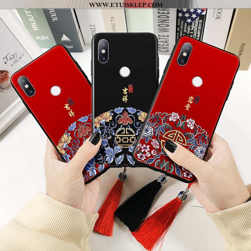 Futerał Xiaomi Mi Mix 2s Relief Telefon Komórkowy Ochraniacz Czerwony Nadrukiem Etui Oferta