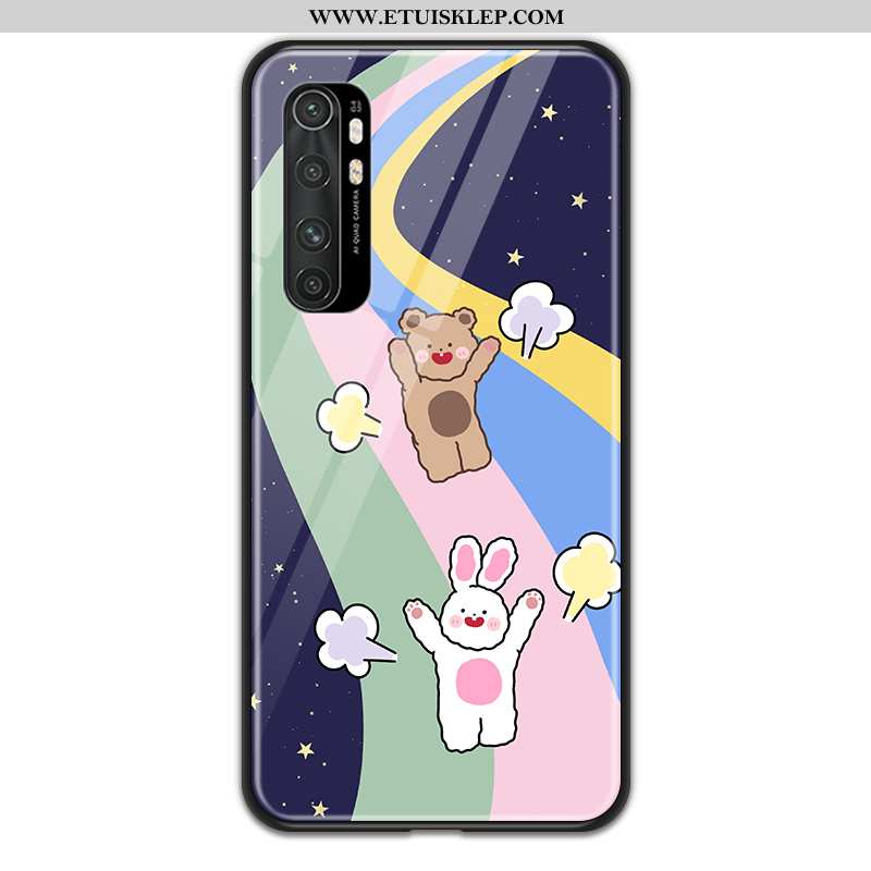 Futerał Xiaomi Mi Note 10 Lite Kreskówka Zakochani Mały Telefon Komórkowy Anti-fall Młodzież Purpuro